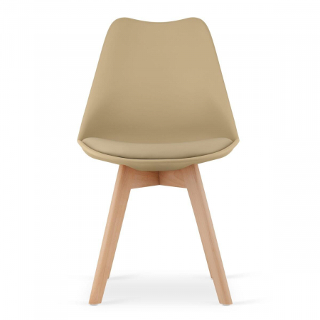Scaun bucatarie/living, Artool, Mark, PP, lemn, bej, 49x52x82 cm [6]