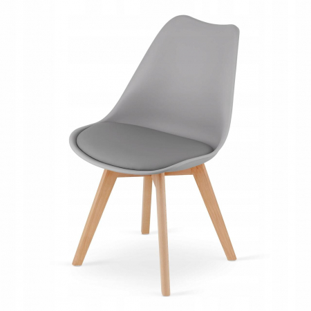 Scaun bucatarie/living, Artool, Mark, PP, lemn, gri, 49x42x82 cm [6]