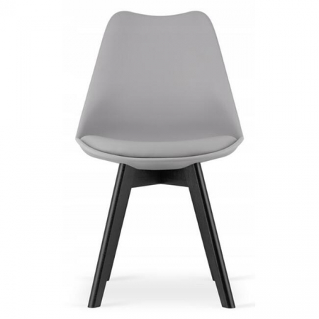Scaun bucatarie/living, Artool, Mark, PP, lemn, gri si negru, 49x55.5x82.5 cm [1]