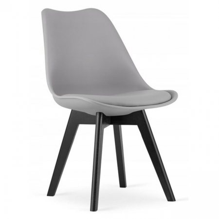 Scaune - Scaun bucatarie/living, Artool, Mark, PP, lemn, gri si negru, 49x55.5x82.5 cm