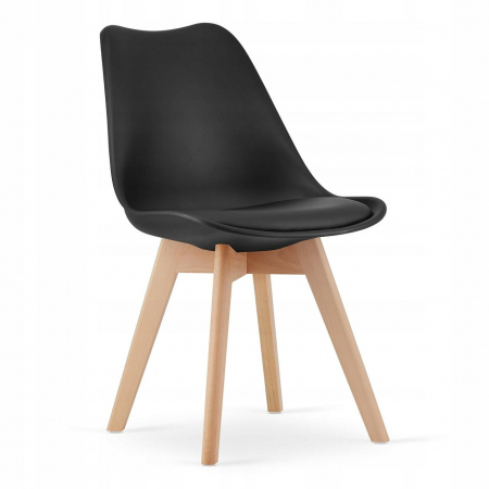 Scaun bucatarie/living, Artool, Mark, PP, lemn, negru, 49x43x82 cm [2]