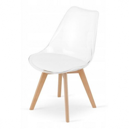 Scaun bucatarie/living, Artool, Mark, PP, lemn, transparent, 49x42x82.5 cm [6]