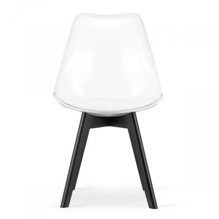 Scaun bucatarie/living, Artool, Mark, PP, lemn, transparent si negru, 49x43x82 cm [5]