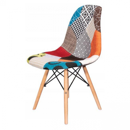 Scaun bucatarie/living, Artool, Seul, textil, lemn, mozaic multicolor, 46.5x56.5x82.5 cm [7]