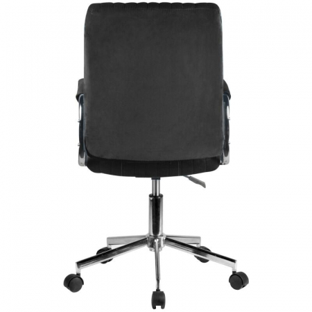 Scaun de birou, Akord, rotativ, functie tilt, catifea, negru, max 120 kg, 51x61x92/102 cm [2]