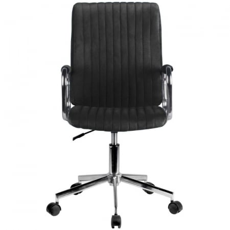 Scaun de birou, Akord, rotativ, functie tilt, catifea, negru, max 120 kg, 51x61x92/102 cm [3]