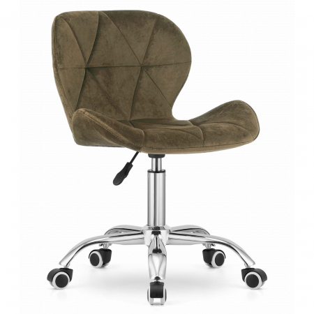 Scaune birou - Scaun de birou, Artool, Avola, rotativ, catifea, maro, 53.5x55x72.5-86.5 cm