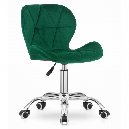 Scaune birou - Scaun de birou, Artool, Avola, rotativ, catifea, verde, 53.5x55x72.5-86.5 cm