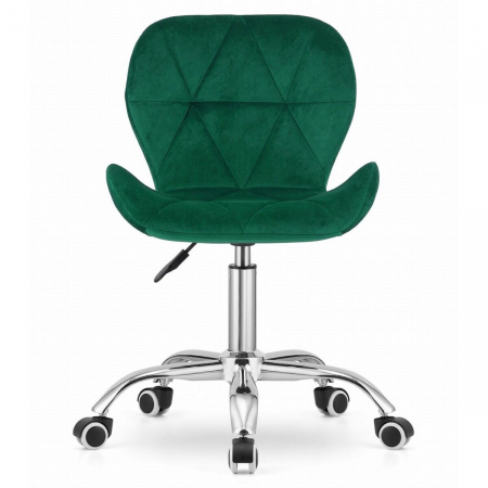 Scaun de birou, Artool, Avola, rotativ, catifea, verde, 53.5x55x72.5-86.5 cm [5]