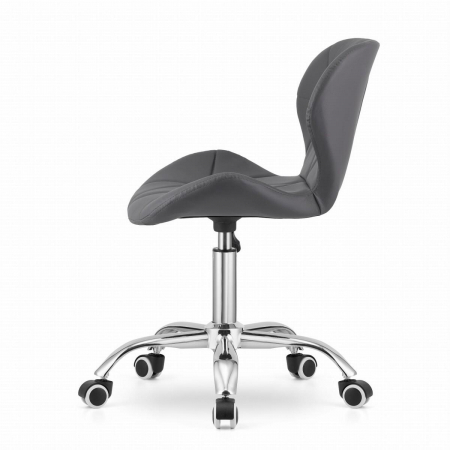 Scaun de birou, Artool, Avola, rotativ, piele ecologica, gri, 47.5x55.5x84.5 cm [8]