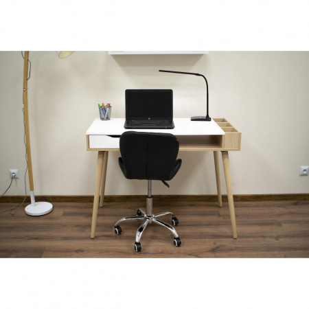Scaun de birou, Artool, Avola, rotativ, piele ecologica, negru, 47.5x55.5x84.5 cm [7]