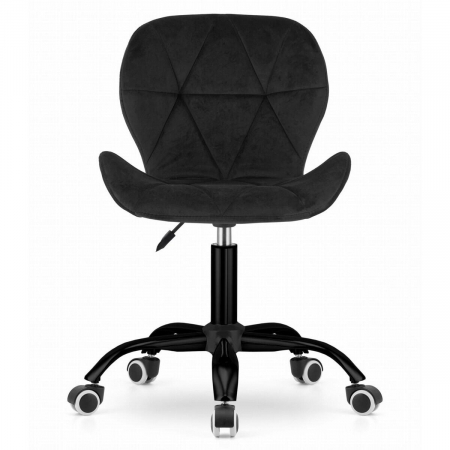 Scaun de birou, Artool, Noto, catifea, negru, 53.5x57.5x74-86 cm [12]
