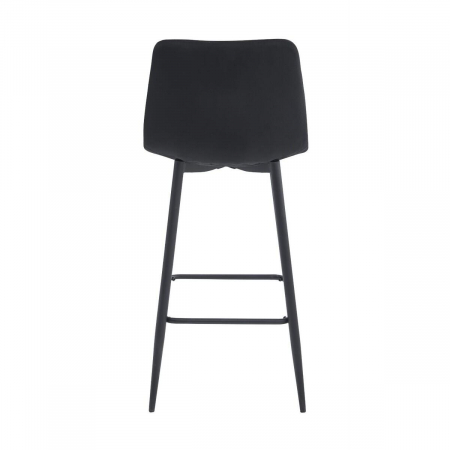 Scaun de bucatarie/bar, Artool, Arceto, catifea, otel, negru, 43.5x32.5x104 cm [2]