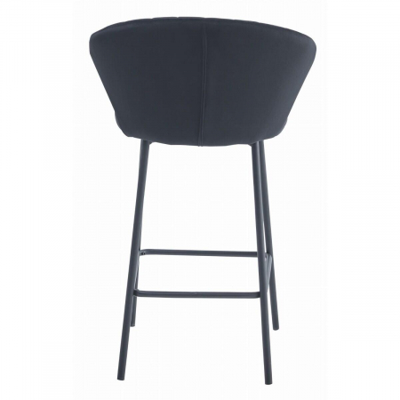 Scaun de bucatarie/bar, Artool, Gatta, catifea, otel, negru, 43.5x36.5x90.5 cm [2]