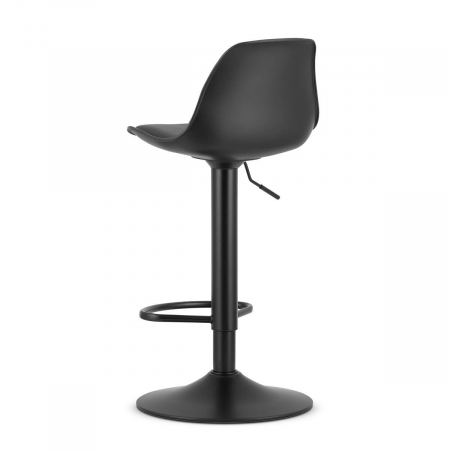 Scaun de bucatarie/bar, Artool, Hoga, rotativ, PP, piele ecologica, negru, 38x40x81-102 cm [3]