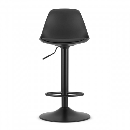 Scaun de bucatarie/bar, Artool, Hoga, rotativ, PP, piele ecologica, negru, 38x40x81-102 cm [4]