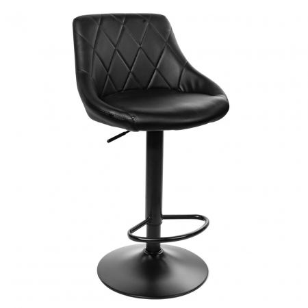 Scaune - Scaun de bucatarie/bar, Artool, Kast, rotativ, piele ecologica, negru, 45.5x48.5x85-105 cm