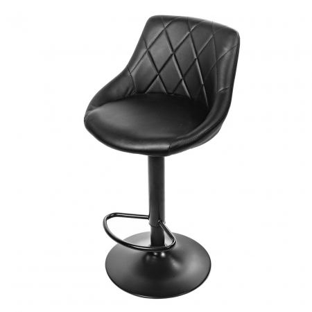 Scaun de bucatarie/bar, Artool, Kast, rotativ, piele ecologica, negru, 45.5x48.5x85-105 cm [1]