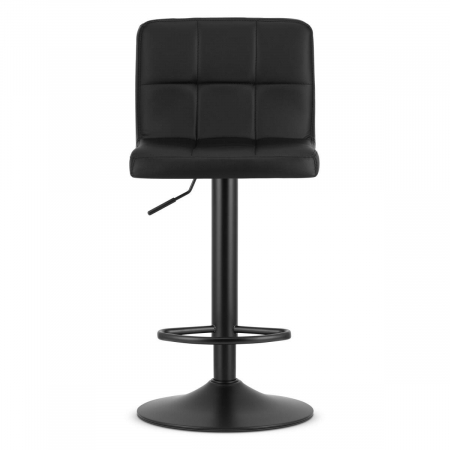 Scaun de bucatarie/bar, Artool, Prot, rotativ, piele ecologica, negru, 41x44.5x87.5-108 cm [4]