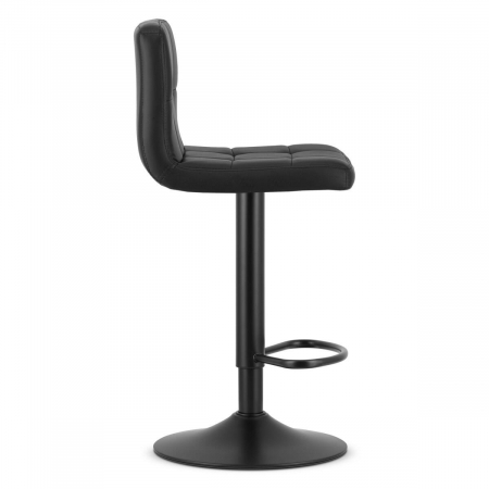 Scaun de bucatarie/bar, Artool, Prot, rotativ, piele ecologica, negru, 41x44.5x87.5-108 cm [2]