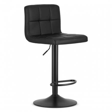 Scaune - Scaun de bucatarie/bar, Artool, Prot, rotativ, piele ecologica, negru, 41x44.5x87.5-108 cm