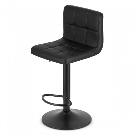 Scaun de bucatarie/bar, Artool, Prot, rotativ, piele ecologica, negru, 41x44.5x87.5-108 cm [1]