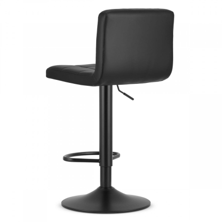 Scaun de bucatarie/bar, Artool, Prot, rotativ, piele ecologica, negru, 41x44.5x87.5-108 cm [3]