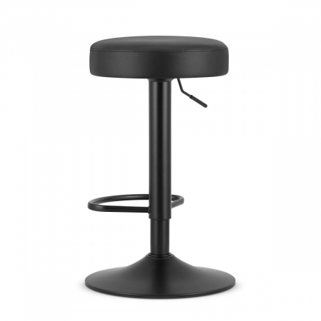 Scaun de bucatarie/bar, Artool, Rojst, rotativ, piele ecologica, negru, 38x38x62-83 cm [4]