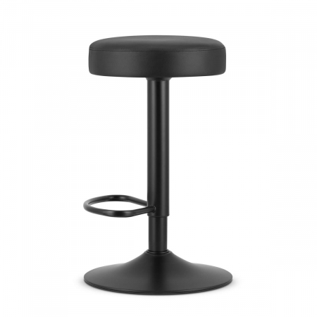 Scaun de bucatarie/bar, Artool, Rojst, rotativ, piele ecologica, negru, 38x38x62-83 cm [6]