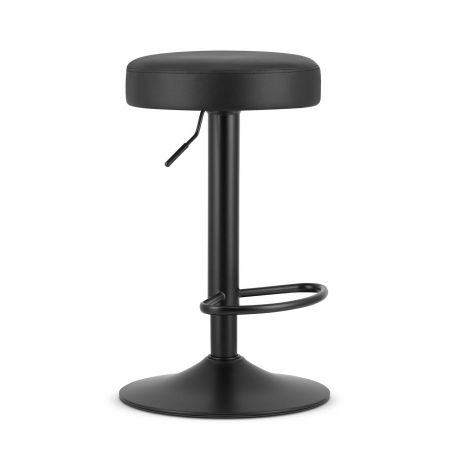 Scaune - Scaun de bucatarie/bar, Artool, Rojst, rotativ, piele ecologica, negru, 38x38x62-83 cm