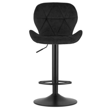 Scaun de bucatarie/bar, Artool, West, rotativ, catifea, negru, 46x48.5x90-111 cm [2]