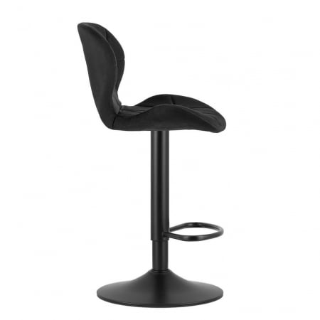 Scaun de bucatarie/bar, Artool, West, rotativ, catifea, negru, 46x48.5x90-111 cm [6]