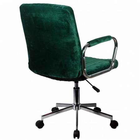 Scaun rotativ, catifea, verde, max 120 kg, 51x61x92/102 cm [3]