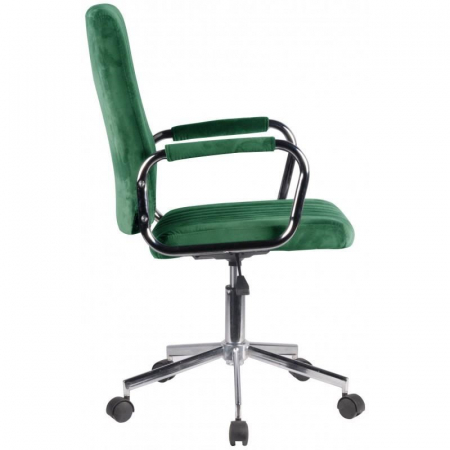 Scaun rotativ, catifea, verde, max 120 kg, 51x61x92/102 cm [5]