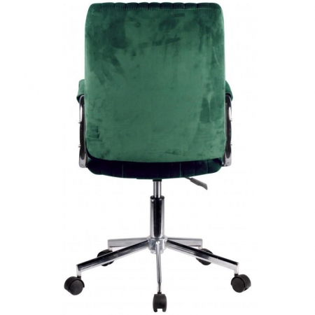 Scaun rotativ, catifea, verde, max 120 kg, 51x61x92/102 cm [4]