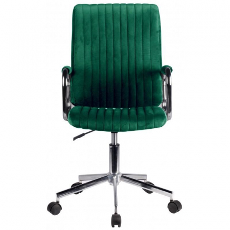 Scaun rotativ, catifea, verde, max 120 kg, 51x61x92/102 cm [2]