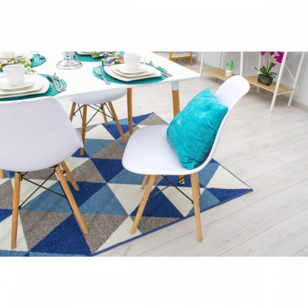 Scaun stil scandinav, Artool, Osaka, PP, lemn, alb, 46x54x81 cm [9]