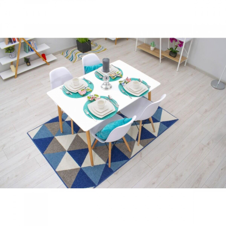 Scaun stil scandinav, Artool, Osaka, PP, lemn, alb, 46x54x81 cm [2]