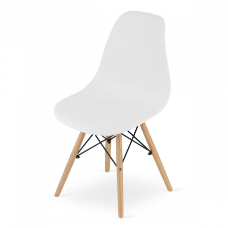 Scaun stil scandinav, Artool, Osaka, PP, lemn, alb, 46x54x81 cm [11]