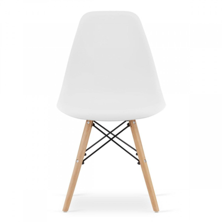 Scaun stil scandinav, Artool, Osaka, PP, lemn, alb, 46x54x81 cm [14]