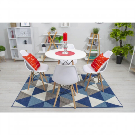 Scaun stil scandinav, Artool, Osaka, PP, lemn, alb, 46x54x81 cm [5]