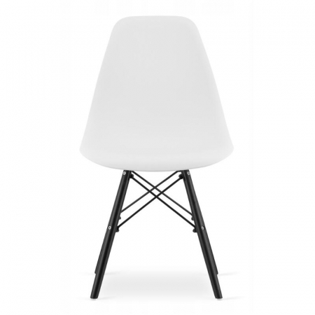 Scaun stil scandinav, Artool, Osaka, PP, lemn, alb si negru, 46x54x81 cm [3]