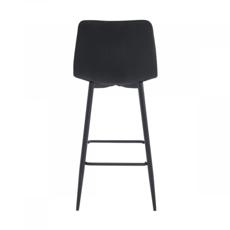 Set 2 scaune de bucatarie/bar, Artool, Arceto, catifea, otel, negru, 43.5x32.5x104 cm [3]