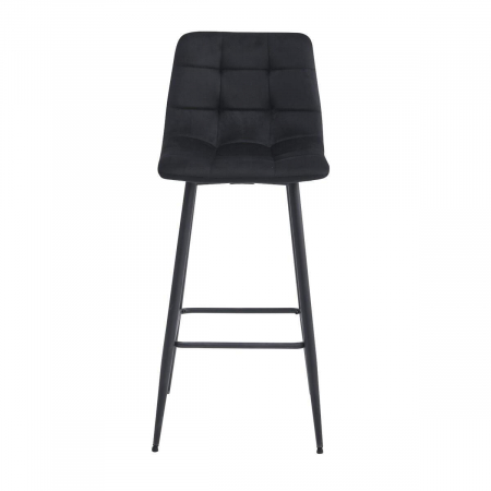 Set 2 scaune de bucatarie/bar, Artool, Arceto, catifea, otel, negru, 43.5x32.5x104 cm [1]