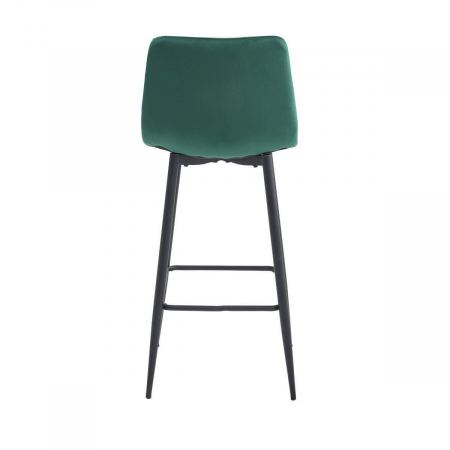 Set 2 scaune de bucatarie/bar, Artool, Arceto, catifea, otel, verde si negru, 43.5x32.5x104 cm [2]