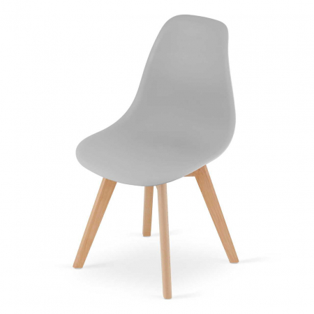 Set 4 scaune bucatarie/living, Artool, Kito, PP, lemn, gri, 46x54.5x80 cm [1]