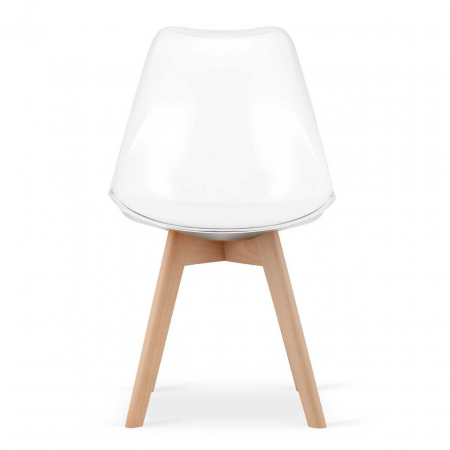 Set 4 scaune bucatarie/living, Artool, Mark, PP, lemn, transparent, 49x42x82.5 cm [2]