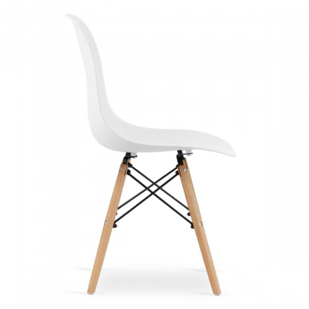 Set 4 scaune stil scandinav, Artool, Osaka, PP, lemn, alb, 46x54x81 cm [14]