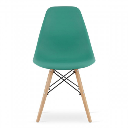 Set 4 scaune stil scandinav, Artool, Osaka, PP, lemn, verde, 46x54x81 cm [1]