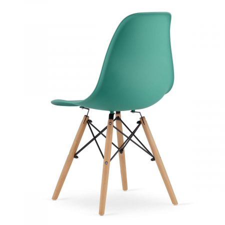Set 4 scaune stil scandinav, Artool, Osaka, PP, lemn, verde, 46x54x81 cm [5]